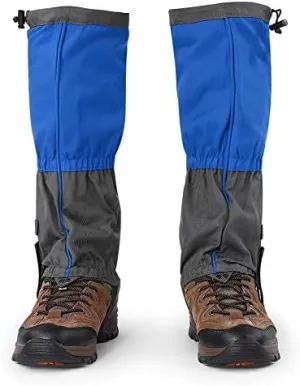 1Pair Leg Gaiters Waterproof Snow Boot Gaiters, Breathable Climbing Hiking Snow Gaiter for Outdoor Hiking Walking Hunting Climbing Mountain(Blue) Ski Equipment