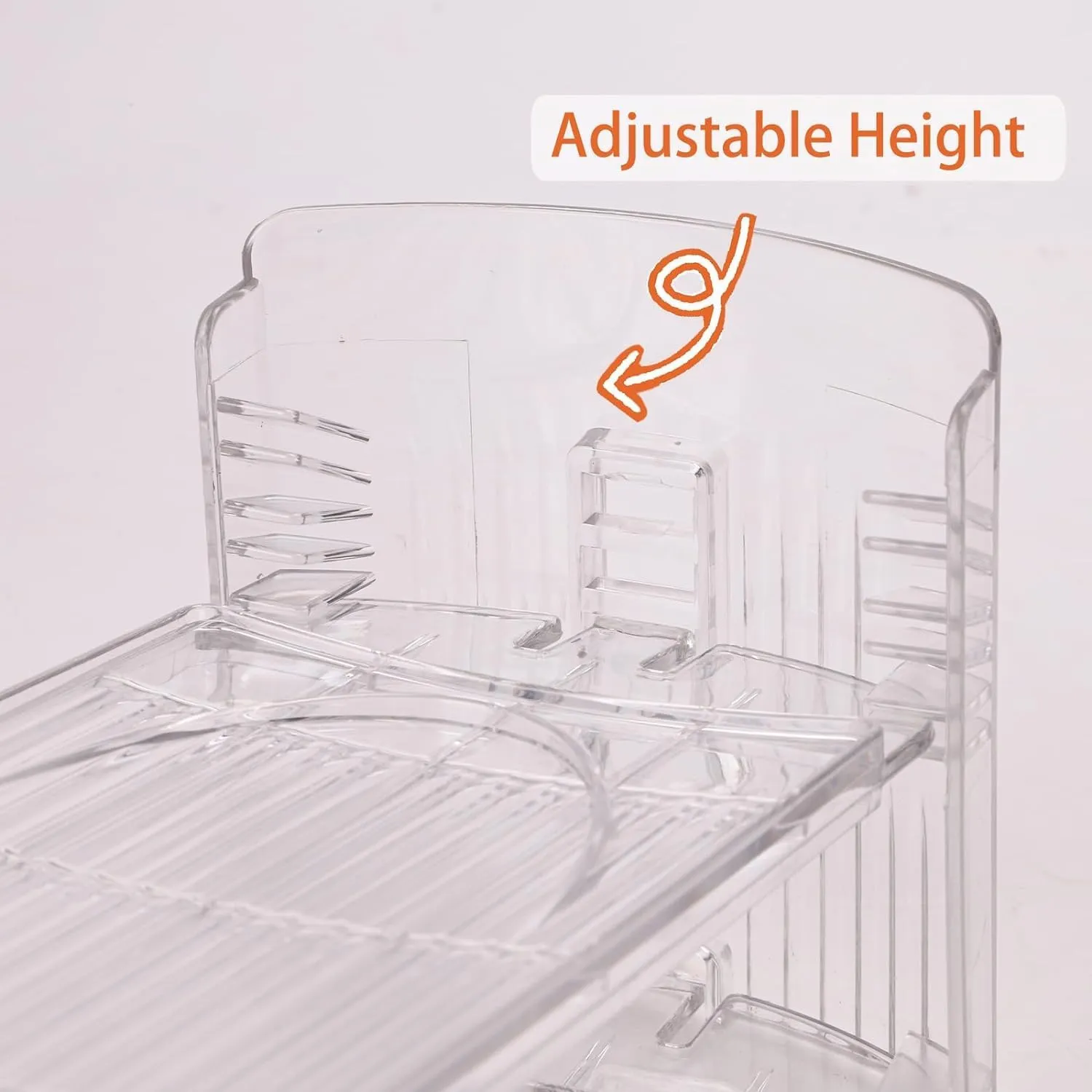 20 Pack Shoe Slots Organizer Adjustable Level Shoe Stacker Holder Storage Space Saving Sneakers Display Tray Rack for Closet (Transparent, 20 Pack)