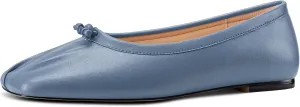 Aachcol Womens Square Toe Ballet Flats Slip-on Classic Work Flats Shoes Dress Shoes