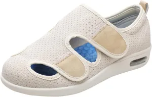 ACE SHOCK Men’s Diabetic Shoes Wide Width Elderly Summer Walking Shoes Adjustable Closure Breathable Air Cushion Sandals for Plantar Fasciitis Bunions Swollen Feet