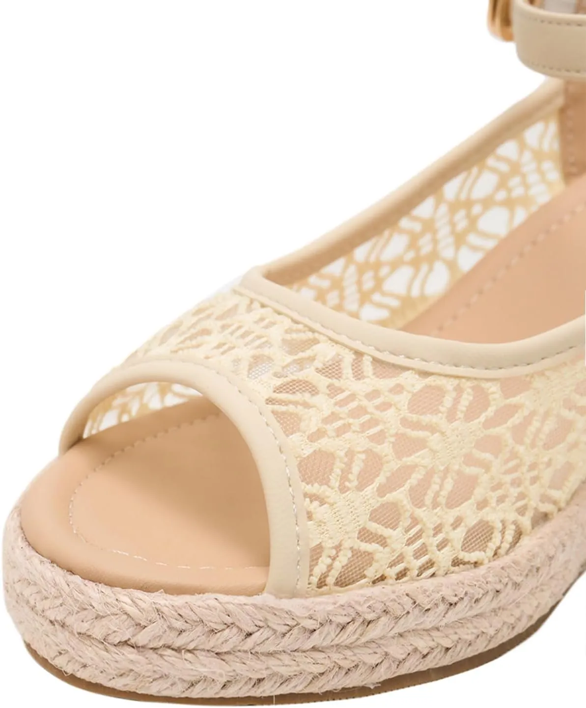 Alexis Leroy Wedge Heel Cut-Out Vamp Peep Toe Slingback Women's Sandals