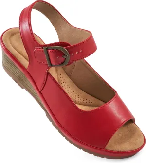 Alicegana Womens Wedge Sandals Comfortable Low Heel Dressy Summer Platform Shoes Ankle Strap Casual Non Slip Wedges