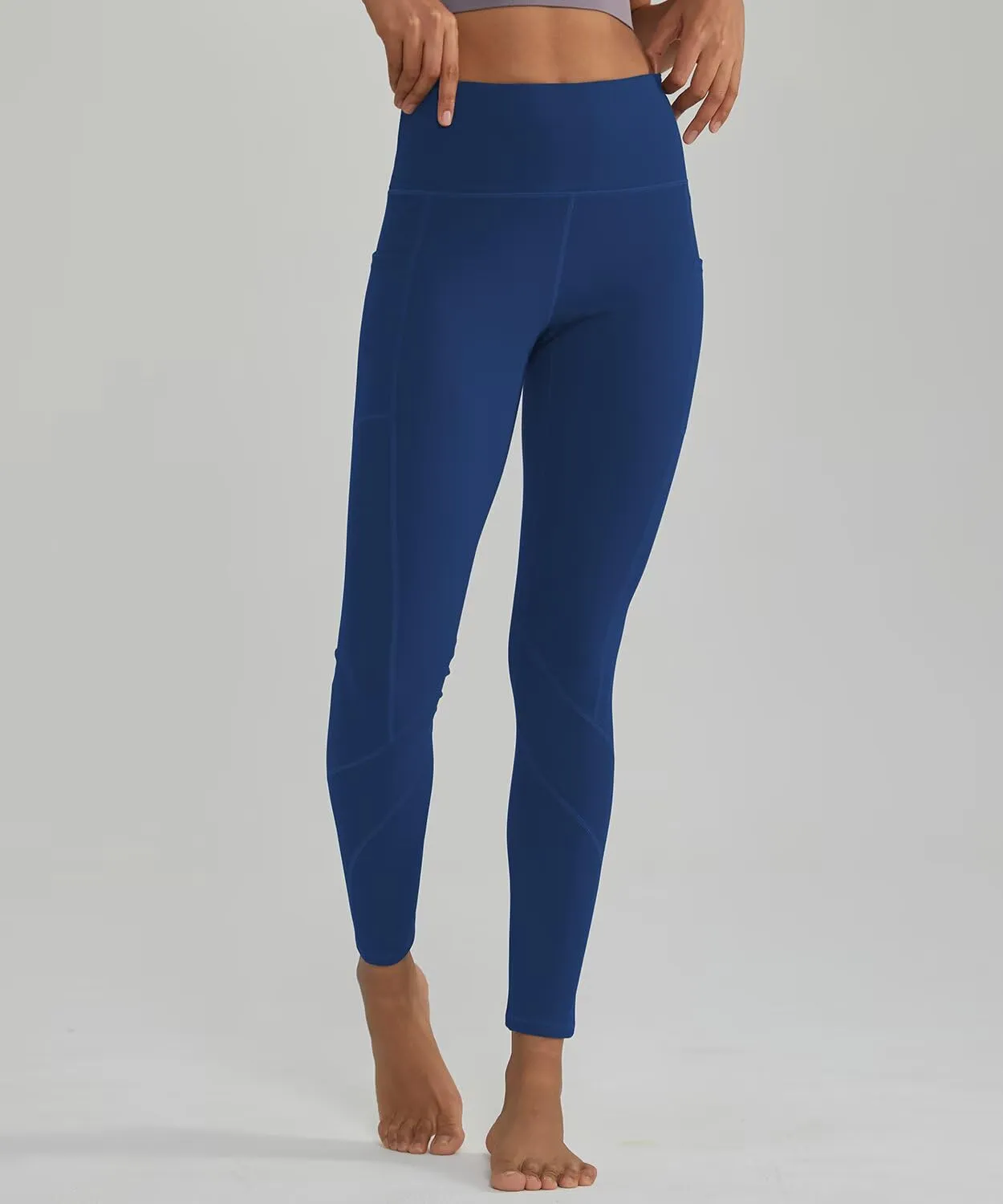 ALONG FIT High Waisted Leggings for Women with 3 Pockets, Tummy Control Yoga Pants for Workout Yoga Casual