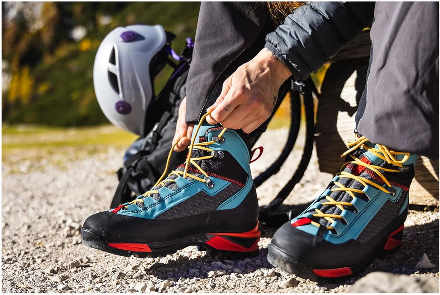 Alpina CARABINER - Made in Europe - Men's | Women's Mountaineering Boots - Waterproof - Sympatex Brathable Membrane - Vibram - Textile & Synthetic or Leather Upper