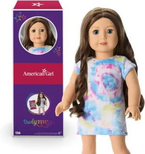 American Girl Truly Me 18-inch Doll #126 with Blue Eyes, Wavy Brown Hair, Light Skin w/Warm Olive Undertones, for Ages 6 