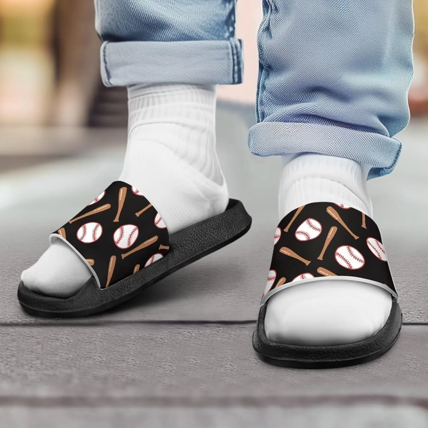 Anti-Slip Indoor Home Slippers for Girls and Boys, Kids Summer Shoes Size 11 Little Kid- Size 3 Big Kid