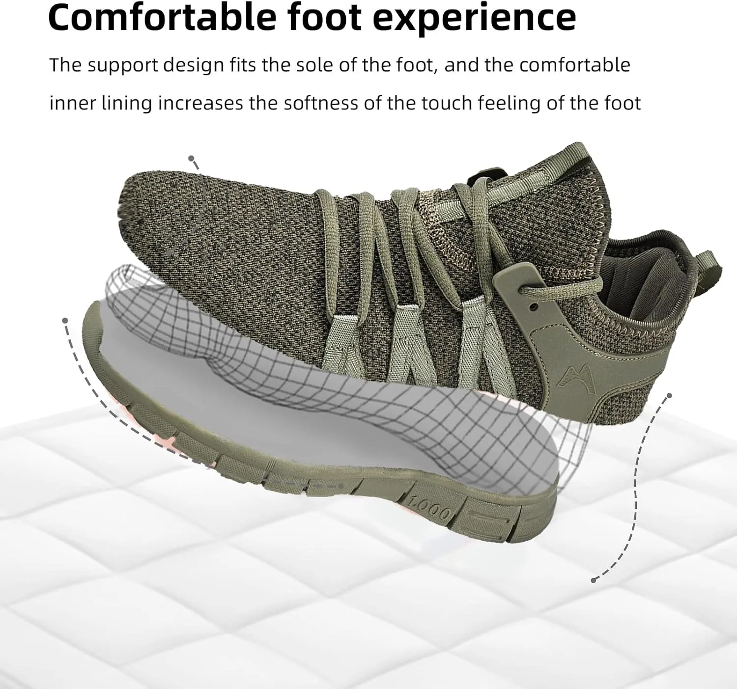 AOE Womens Fashion Walking Running Shoes Ultra Lightweight Breathable Mesh Tennis Shoes Non Slip Athletic Workout Gym Sneakers