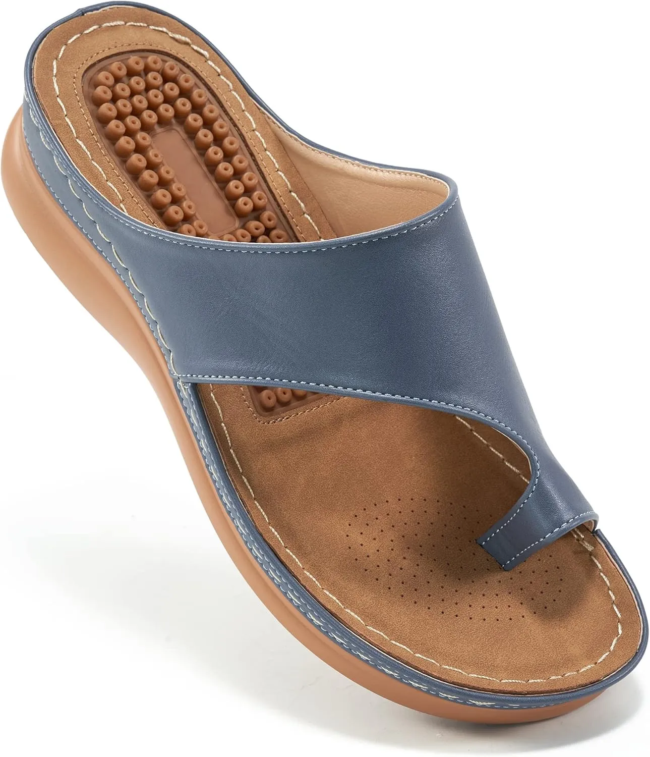 Aomigoct Sandals for Women Wedge Shoes: Comfortable Orthopedic Sandals Womens Dressy Summer Flip Flops Casual Walking Wedges