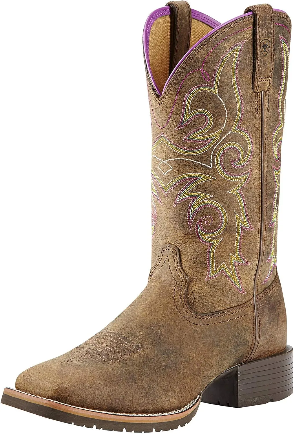 Ariat Hybrid Rancher Western Boots - Women’s Square-Toe Leather Work Boot