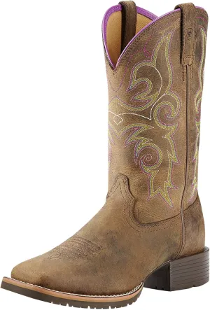 Ariat Hybrid Rancher Western Boots - Women’s Square-Toe Leather Work Boot