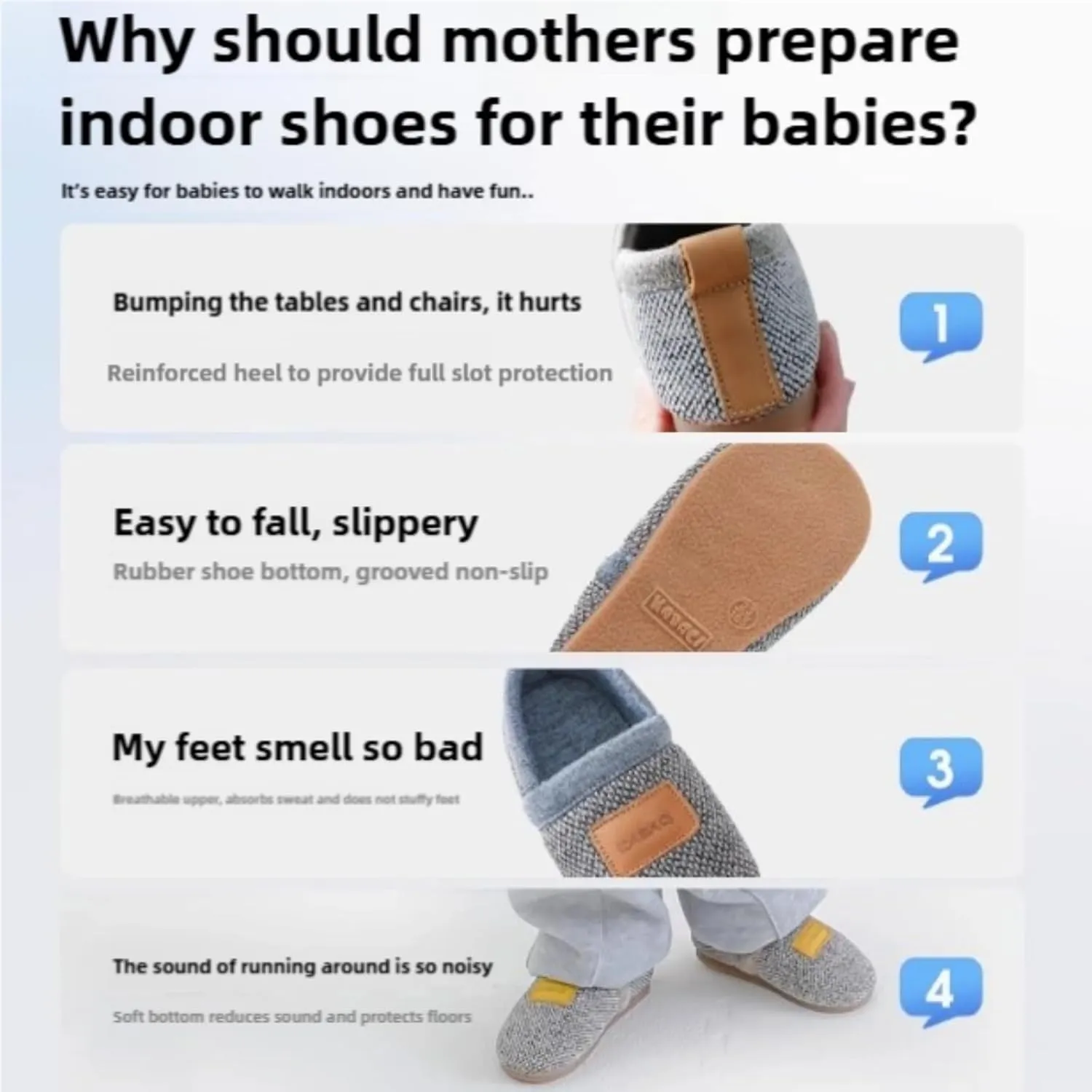 Baby Boys Girls First Walking Shoes Infant Sneakers Crib Shoes Breathable Lightweight Slip On Shoes