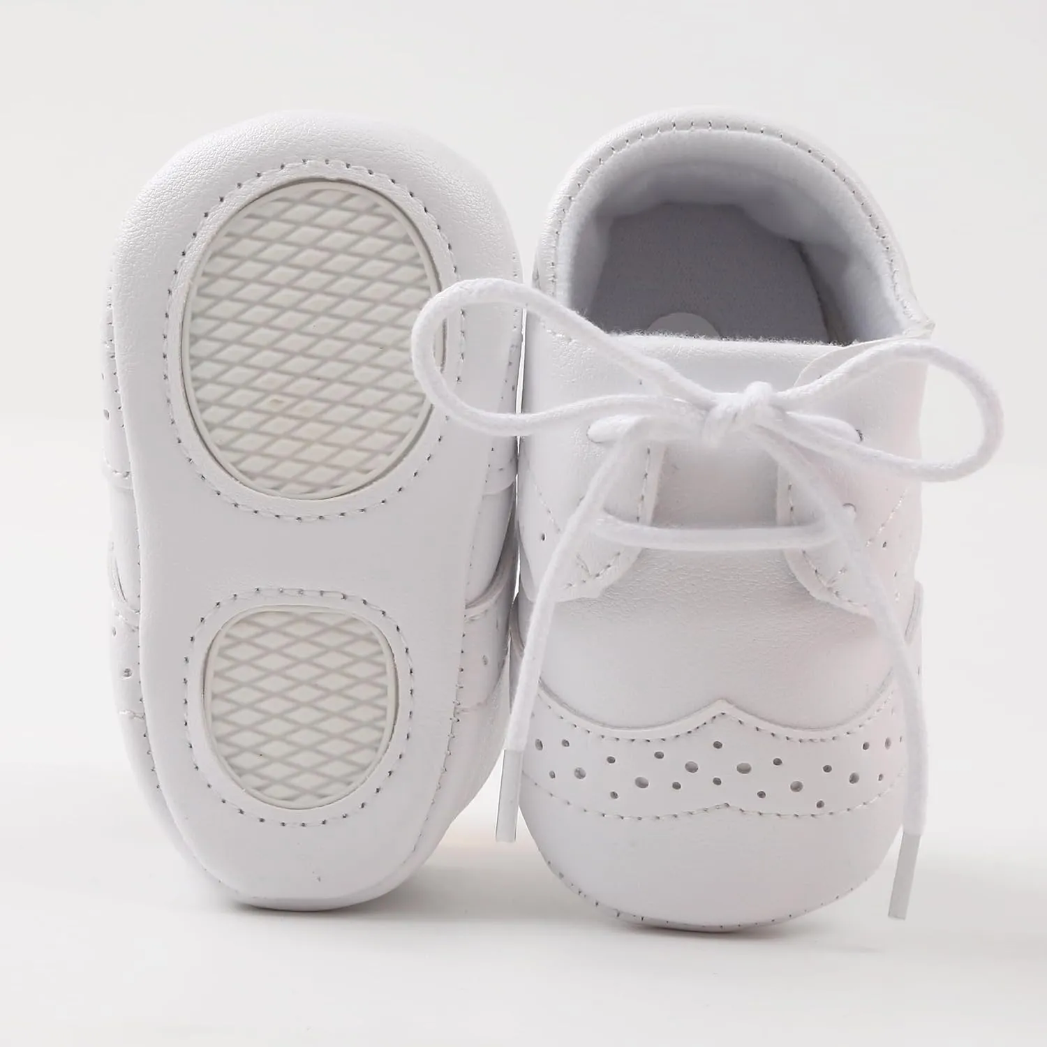 Baby Boys Girls Shoes ​Soft Sole Non-Slip PU Leather Baptism Christening Shoes Infant First Walker Shoes Toddler Crib Shoes Newborn Loafers Flats Shoes