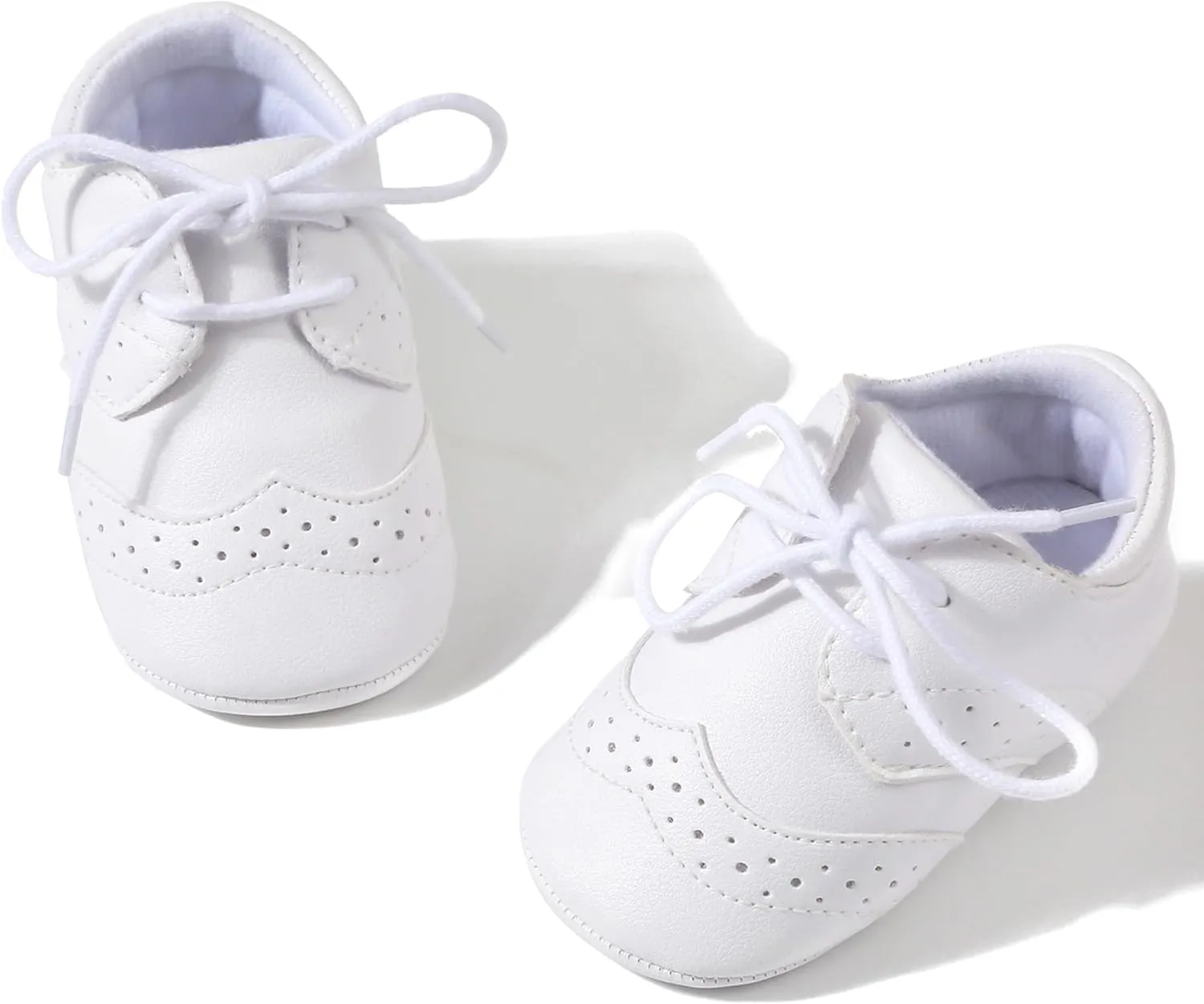 Baby Boys Girls Shoes ​Soft Sole Non-Slip PU Leather Baptism Christening Shoes Infant First Walker Shoes Toddler Crib Shoes Newborn Loafers Flats Shoes