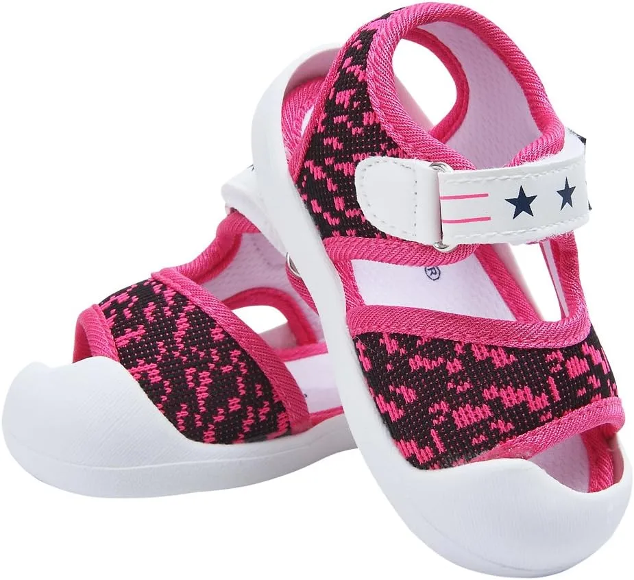 Baby Summer Sandals Breathable Mesh Rubber Sole Non-Slip Outdoor Shoes for Boys and Girls 9-30 Months