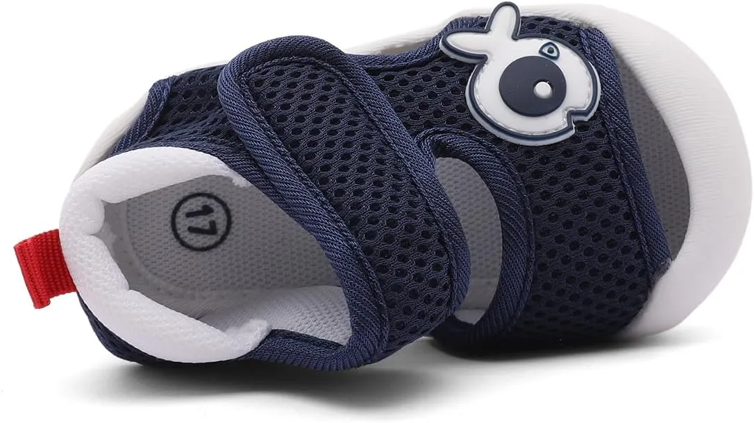 Baby Summer Sandals Breathable Mesh Rubber Sole Non-Slip Outdoor Shoes for Boys and Girls 9-30 Months