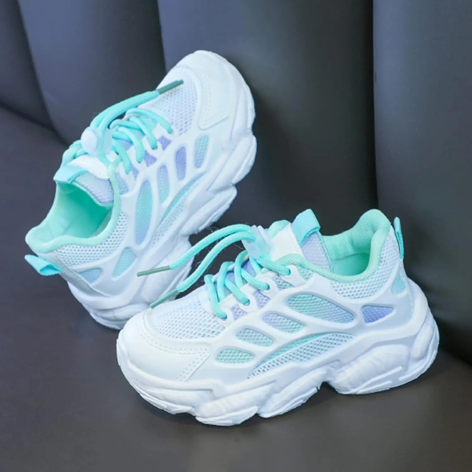 Baby Toddler Infant Mesh Sneaker Lace-Up Lightweight Breathable Sport Shoes Newborn Outdoor First Walking Non Slip Shoes