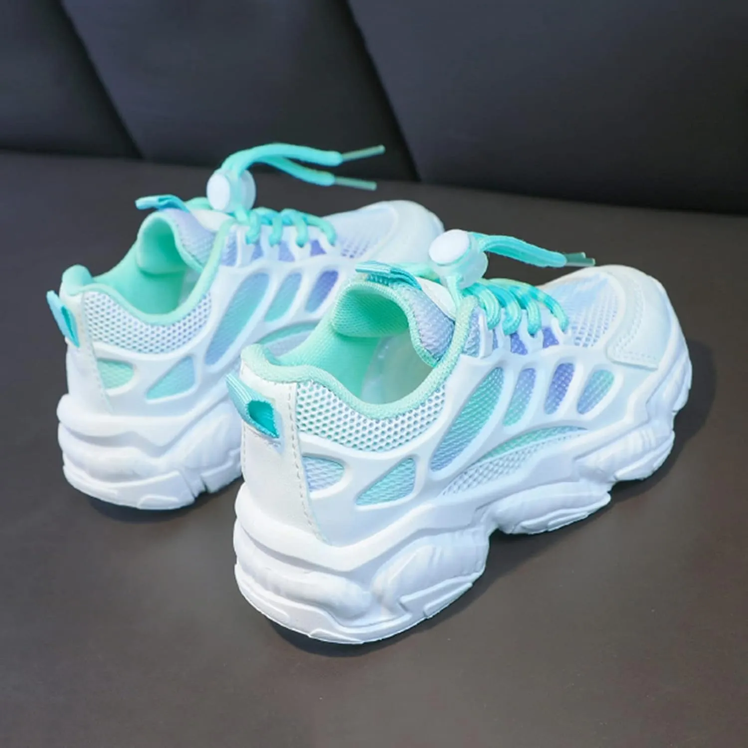Baby Toddler Infant Mesh Sneaker Lace-Up Lightweight Breathable Sport Shoes Newborn Outdoor First Walking Non Slip Shoes