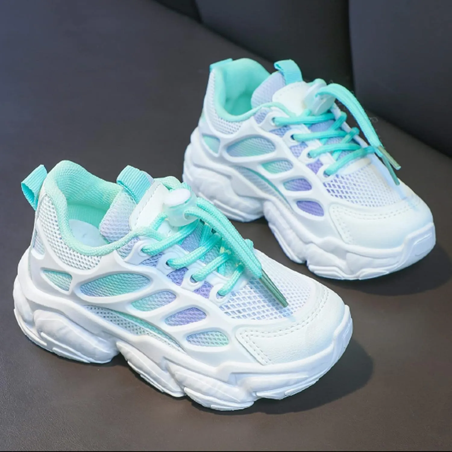 Baby Toddler Infant Mesh Sneaker Lace-Up Lightweight Breathable Sport Shoes Newborn Outdoor First Walking Non Slip Shoes