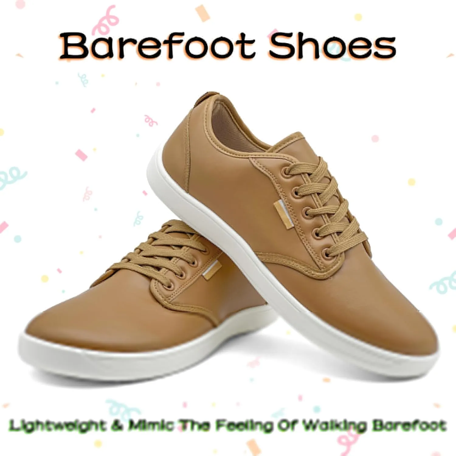 Barefoot Shoes Men Women Zero Drop Minimalist Soft Feel Wide Toe Box Non-Slip Comfortable Walking & Hiking Sneakers