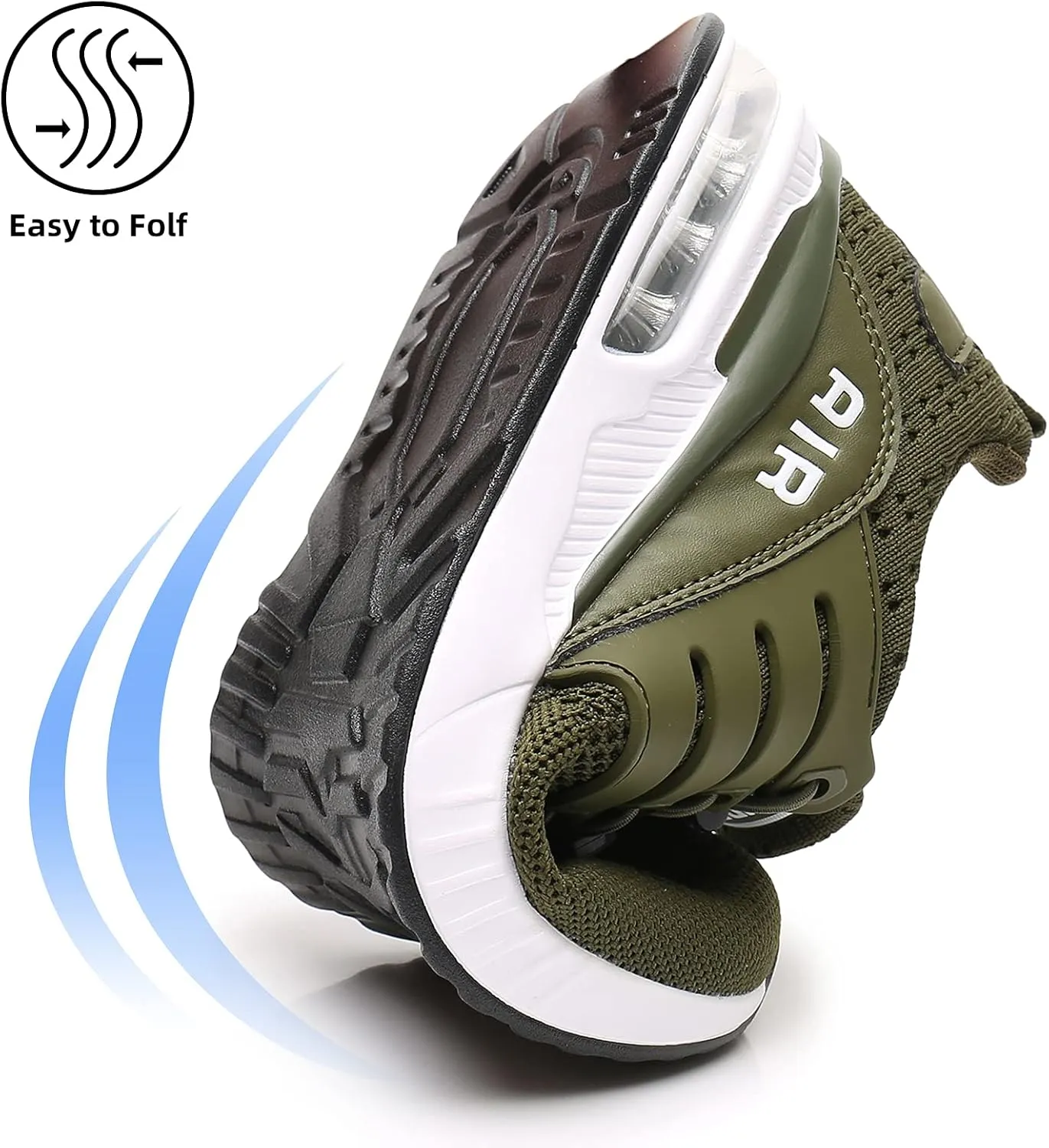 BOGOVER Men's Walking Shoes Non Slip Running Tennis Shoes Breathable Lightweight Air Cushion Sneakers for Tennis Gym Jogging