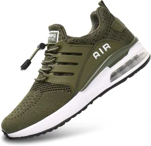 BOGOVER Men's Walking Shoes Non Slip Running Tennis Shoes Breathable Lightweight Air Cushion Sneakers for Tennis Gym Jogging