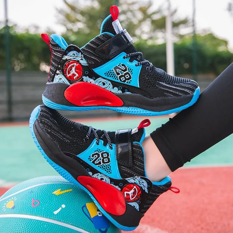 Boys and Kids Basketball Shoes Lightweight Fashion Sneakers
