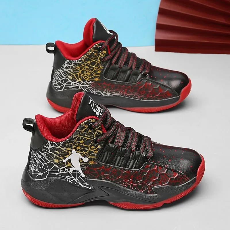 Boys and Kids Basketball Shoes Lightweight Fashion Sneakers