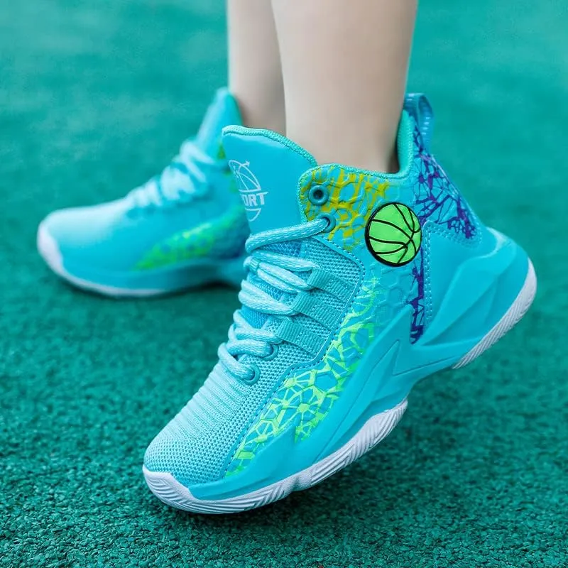 Boys and Kids Basketball Shoes Lightweight Fashion Sneakers