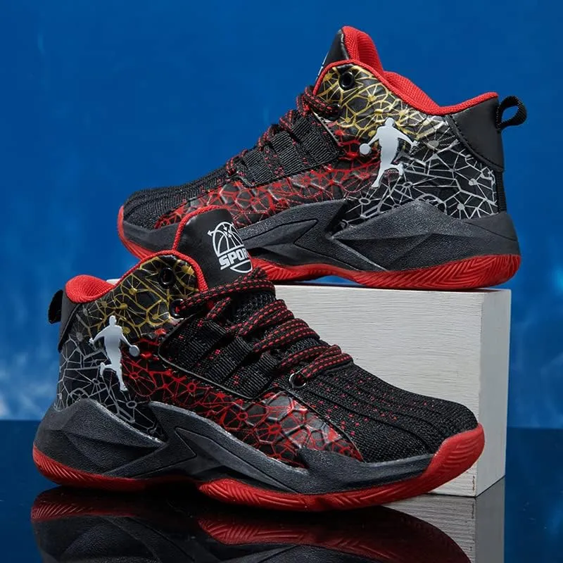 Boys and Kids Basketball Shoes Lightweight Fashion Sneakers
