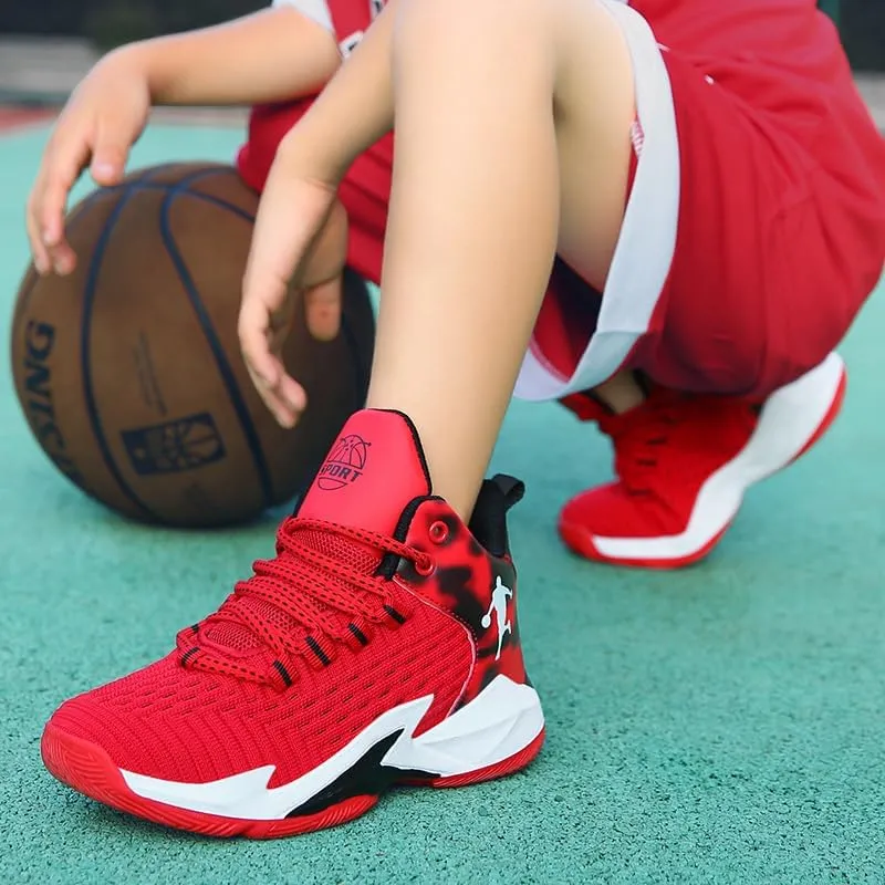 Boys and Kids Basketball Shoes Lightweight Fashion Sneakers