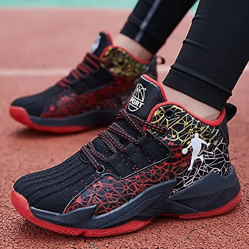 Boys and Kids Basketball Shoes Lightweight Fashion Sneakers