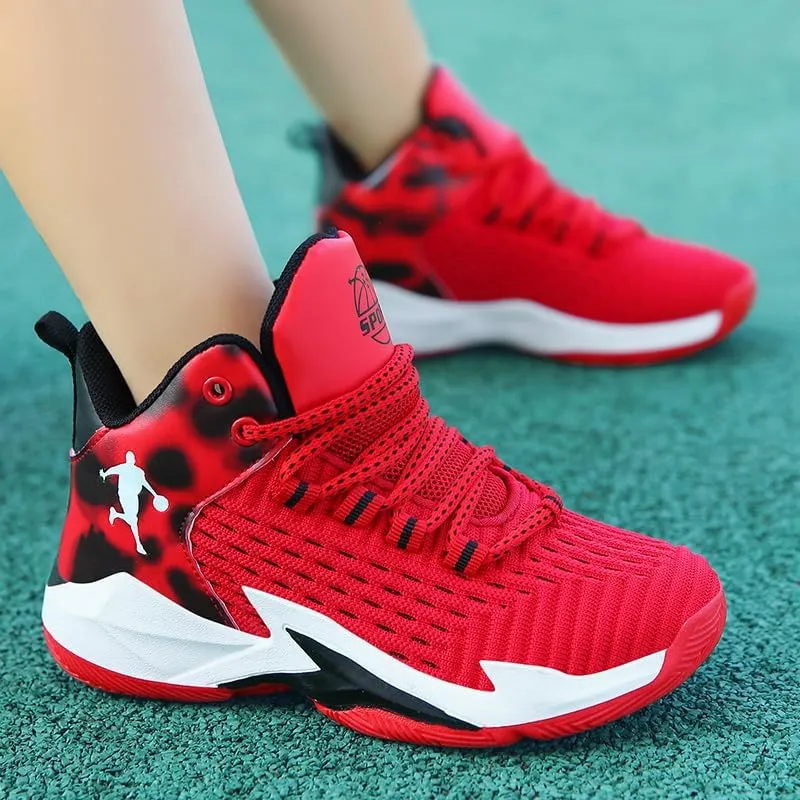 Boys and Kids Basketball Shoes Lightweight Fashion Sneakers