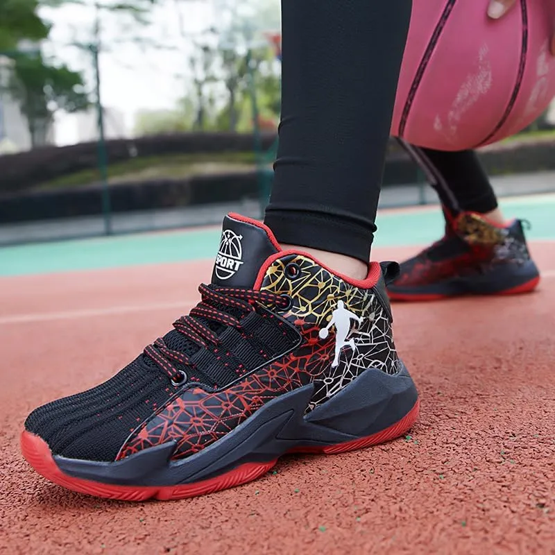 Boys and Kids Basketball Shoes Lightweight Fashion Sneakers
