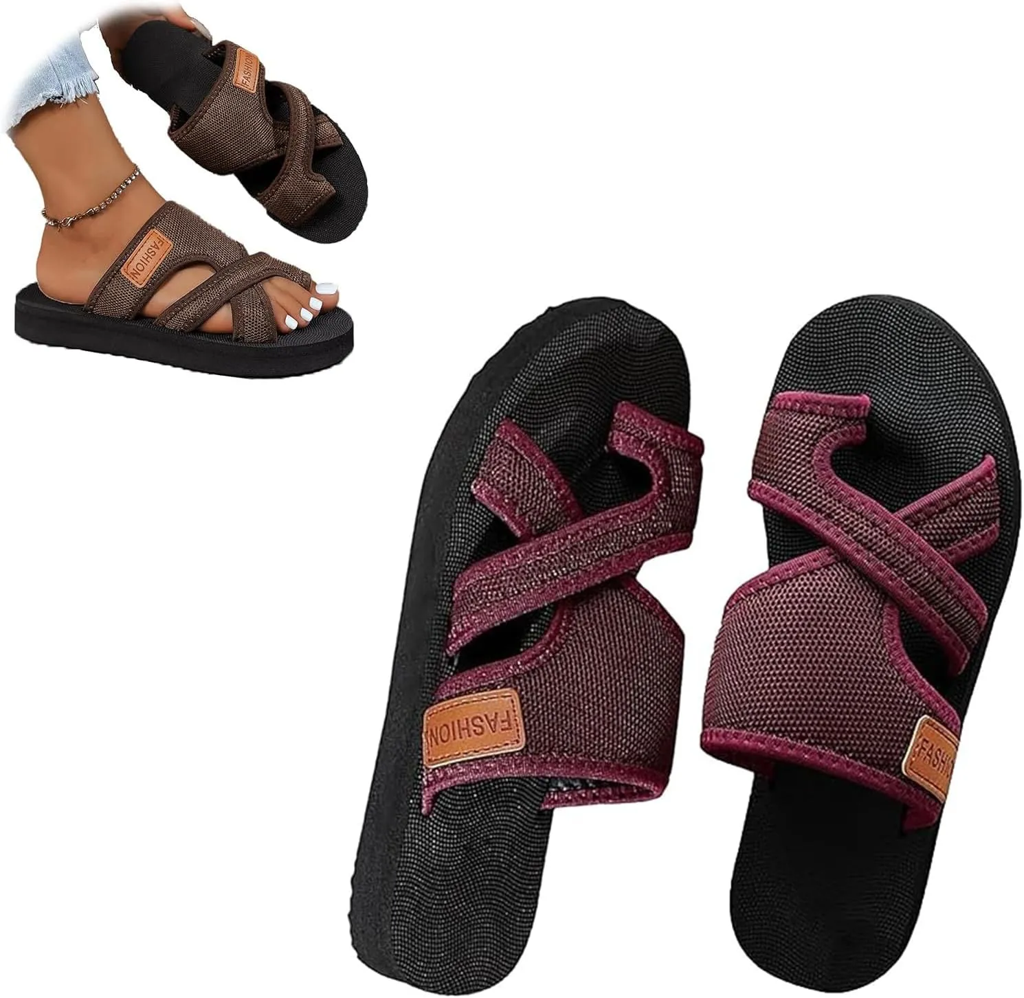 Breathable Mesh Sandals for Women, Breathable Mesh Flip Flops, Women's Hollow Mesh Slide Sandals
