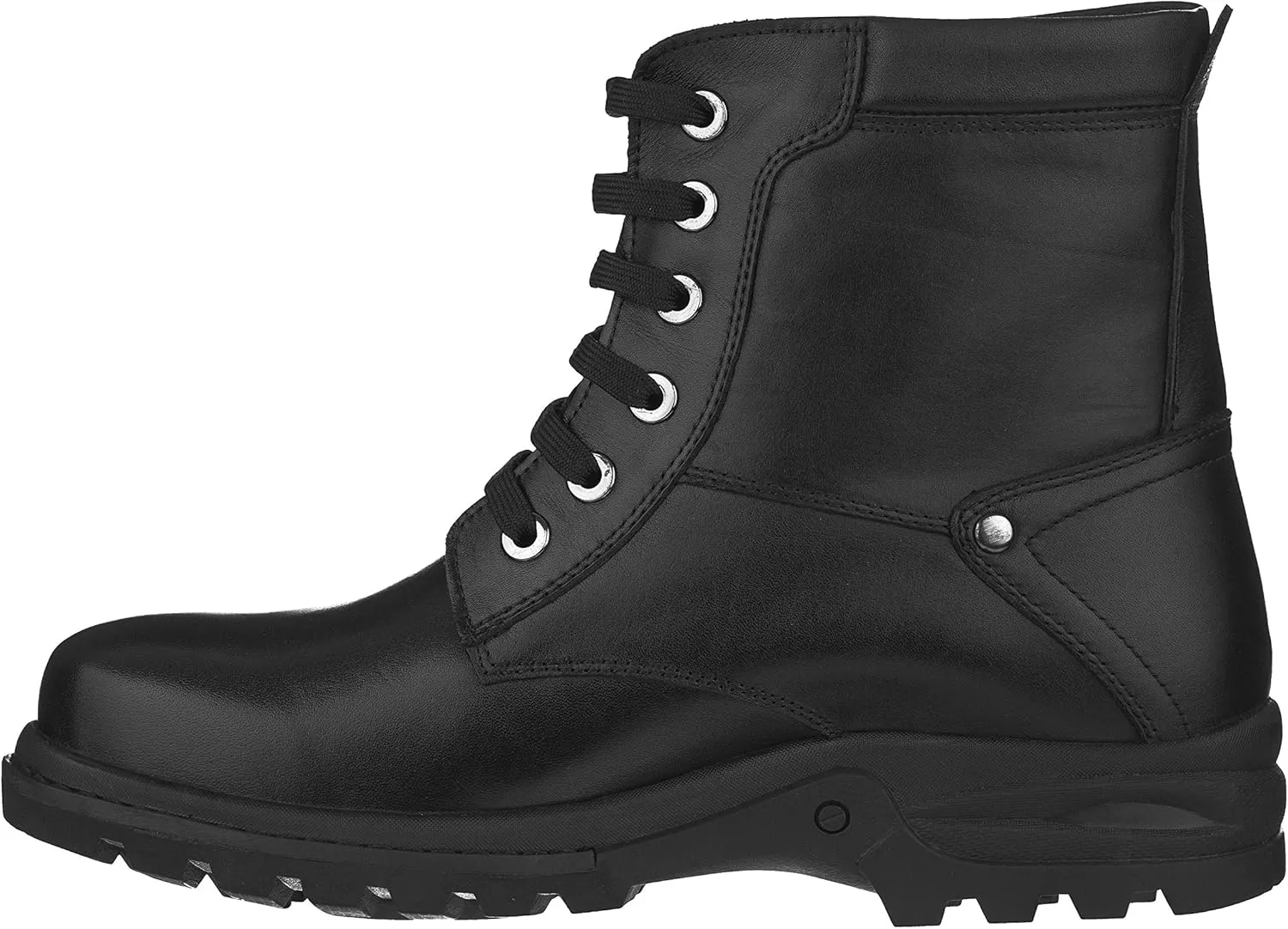 CALTO Men's Invisible Height Increasing Elevator Shoes - Black Premium Leather Lace-up High-top Ankle Boots - 3.2 Inches Taller - T14002 - Size 9 D(M) US