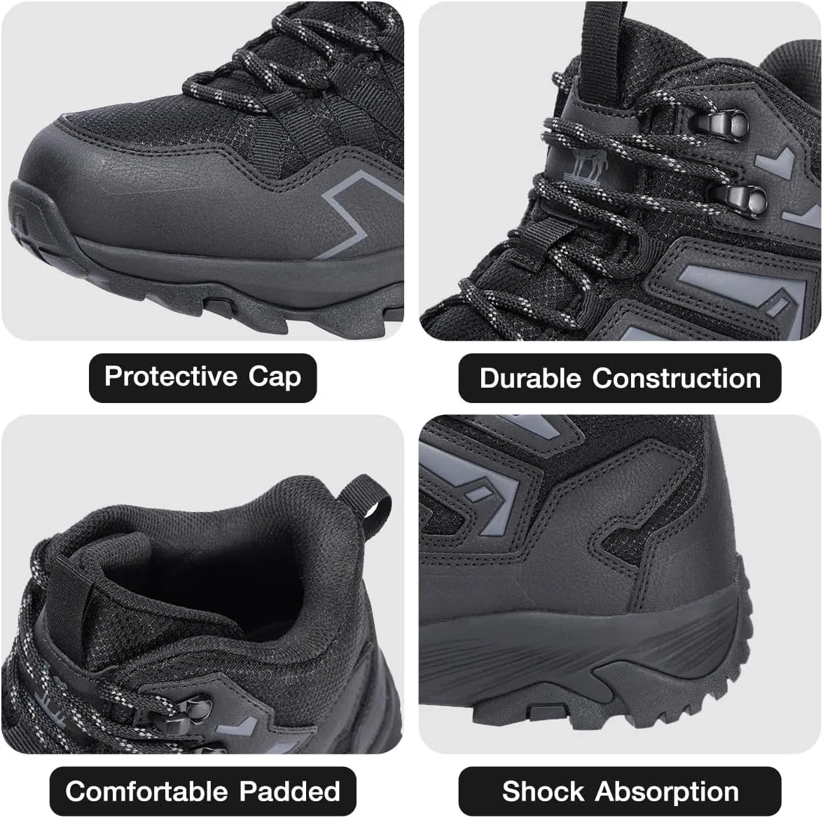 CAMEL CROWN Hiking Shoes Men Waterproof Ankle High Hiking Boots Breathable Lightweight for Backpacking Trekking Trails Outdoor