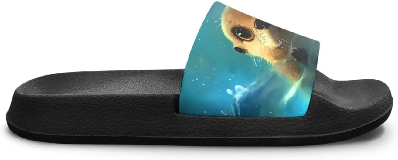 Capybara Slippers Slip On Kids Slide Sandals Breathable Non Slip Summer Holiday Water Sandals Bathroom Shower