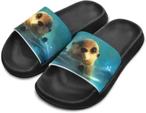 Capybara Slippers Slip On Kids Slide Sandals Breathable Non Slip Summer Holiday Water Sandals Bathroom Shower