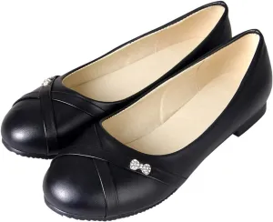 Caradise Womens Slip On Round Toe Ballet Flats Casual Office Work Pumps