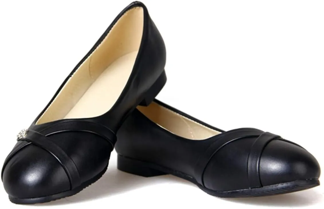 Caradise Womens Slip On Round Toe Ballet Flats Casual Office Work Pumps