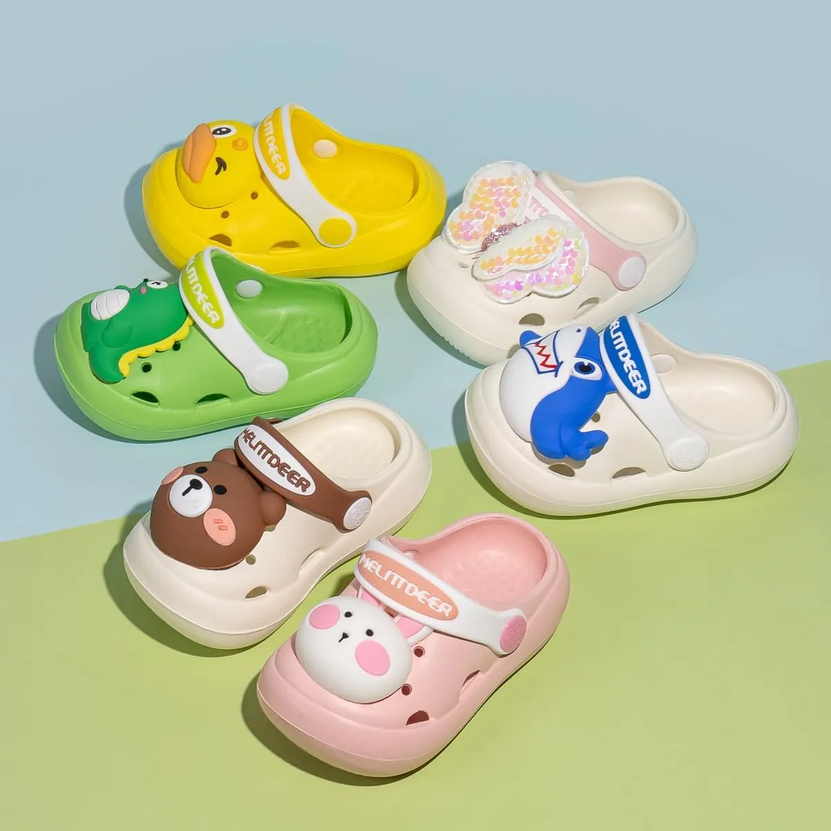 Casazoe Toddler Kids Boys Girls EVA Garden Clogs Summer Outdoor Slip On Shoes Cute Animal Water Sandals Children Lightweight Slipper Beach Pool Play Shoes (Baby/Toddler Kids)