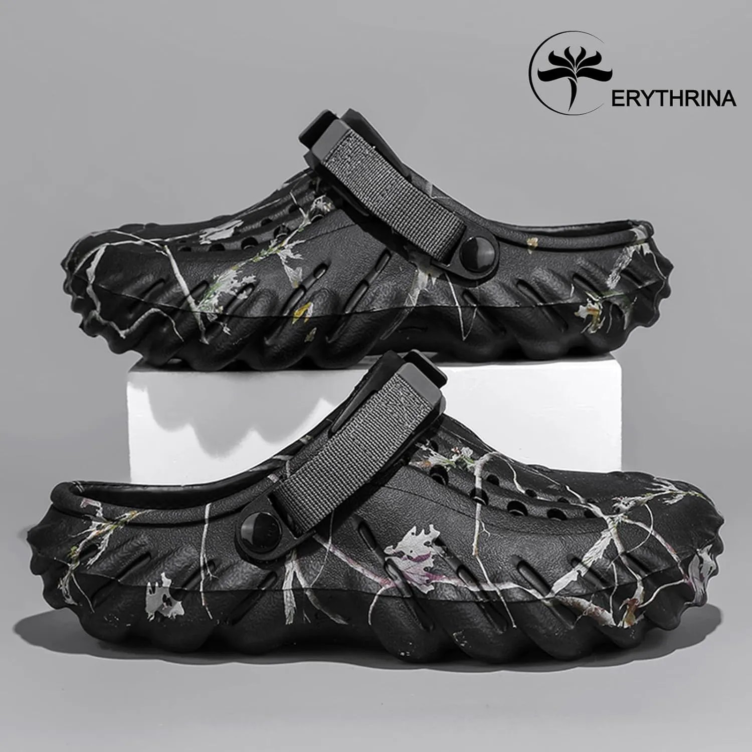 CERYTHRINA Garden Clogs for Mens Outdoor Water Beach Sandals Lightweight Breathable Slippers