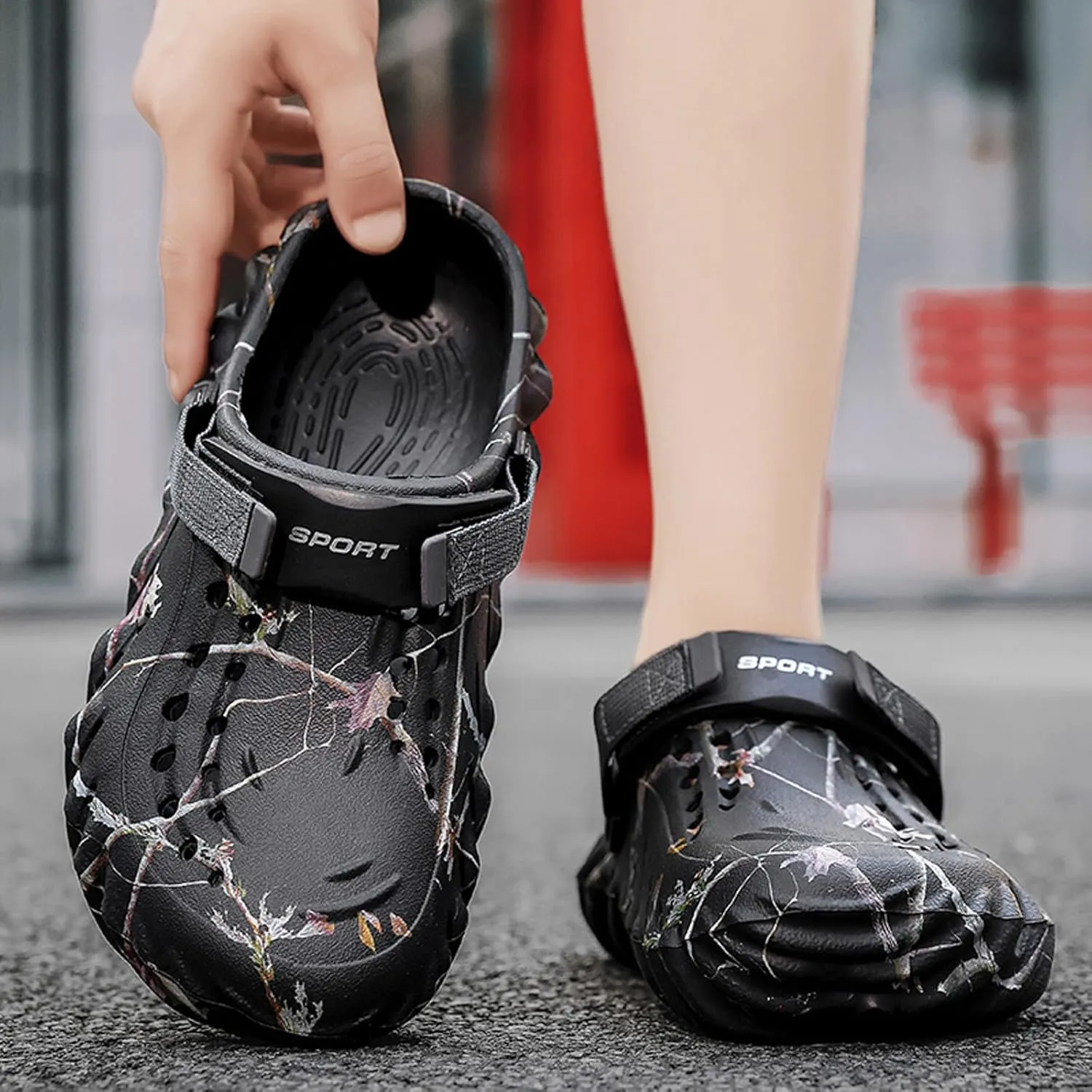 CERYTHRINA Garden Clogs for Mens Outdoor Water Beach Sandals Lightweight Breathable Slippers