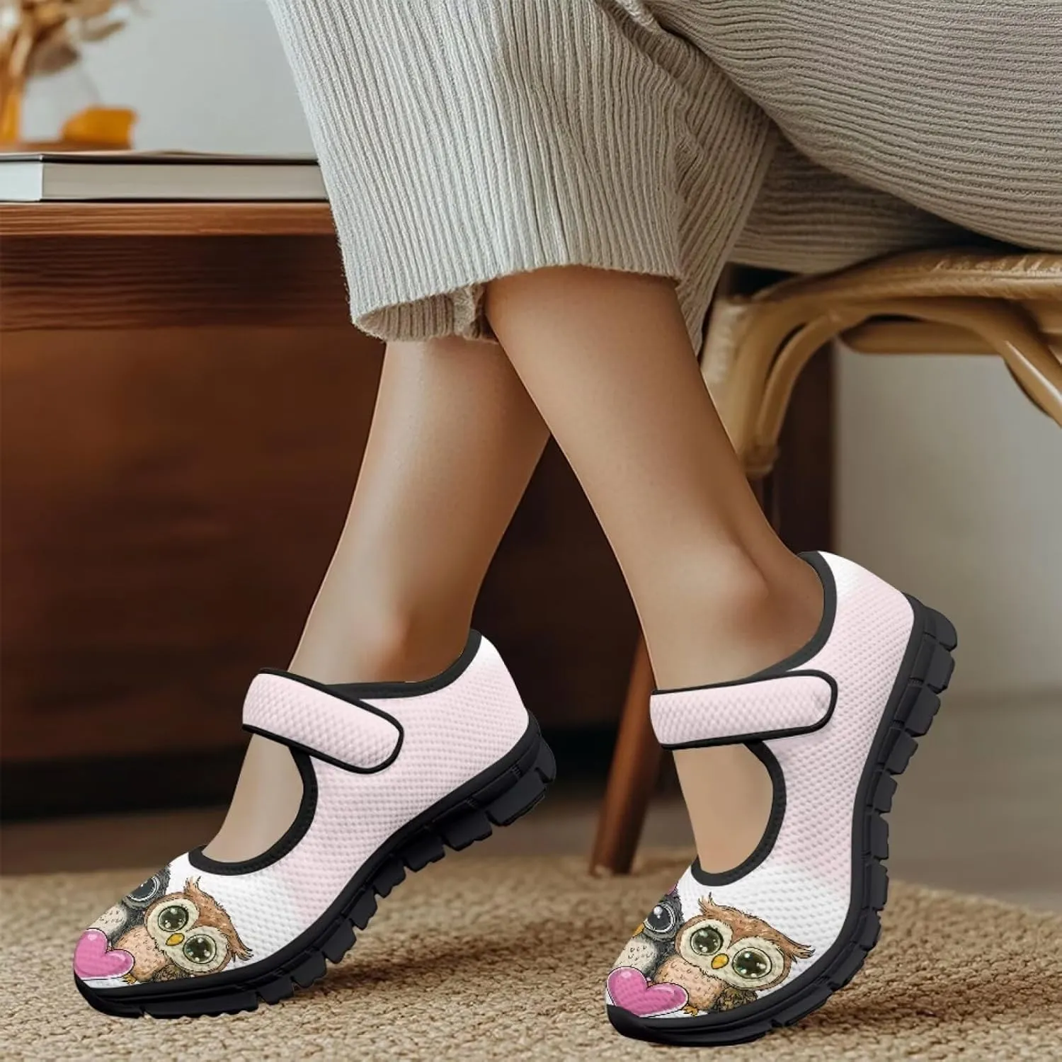 chaqlin Mary Jane Shoes Women Wide Comfortable Athletic Sneakers Casual Business Travel Tennis Shoe Flat Heels Low Cut Sneaker