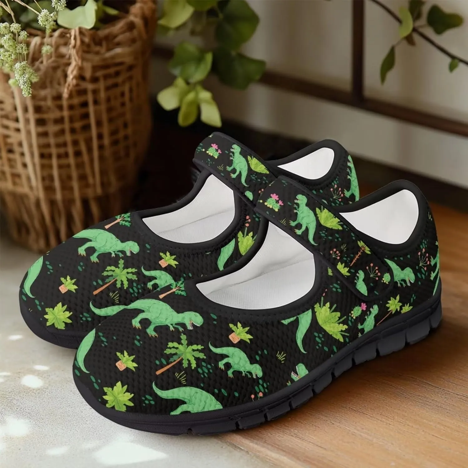 chaqlin Mary Jane Shoes Women Wide Comfortable Athletic Sneakers Casual Business Travel Tennis Shoe Flat Heels Low Cut Sneaker