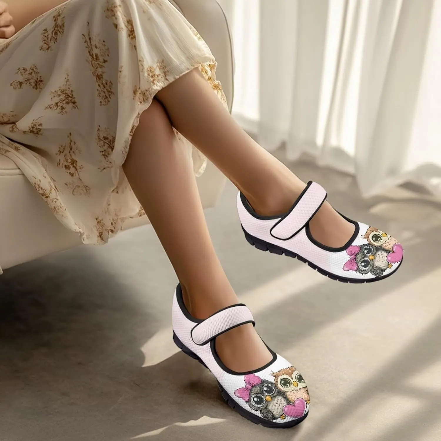 chaqlin Mary Jane Shoes Women Wide Comfortable Athletic Sneakers Casual Business Travel Tennis Shoe Flat Heels Low Cut Sneaker