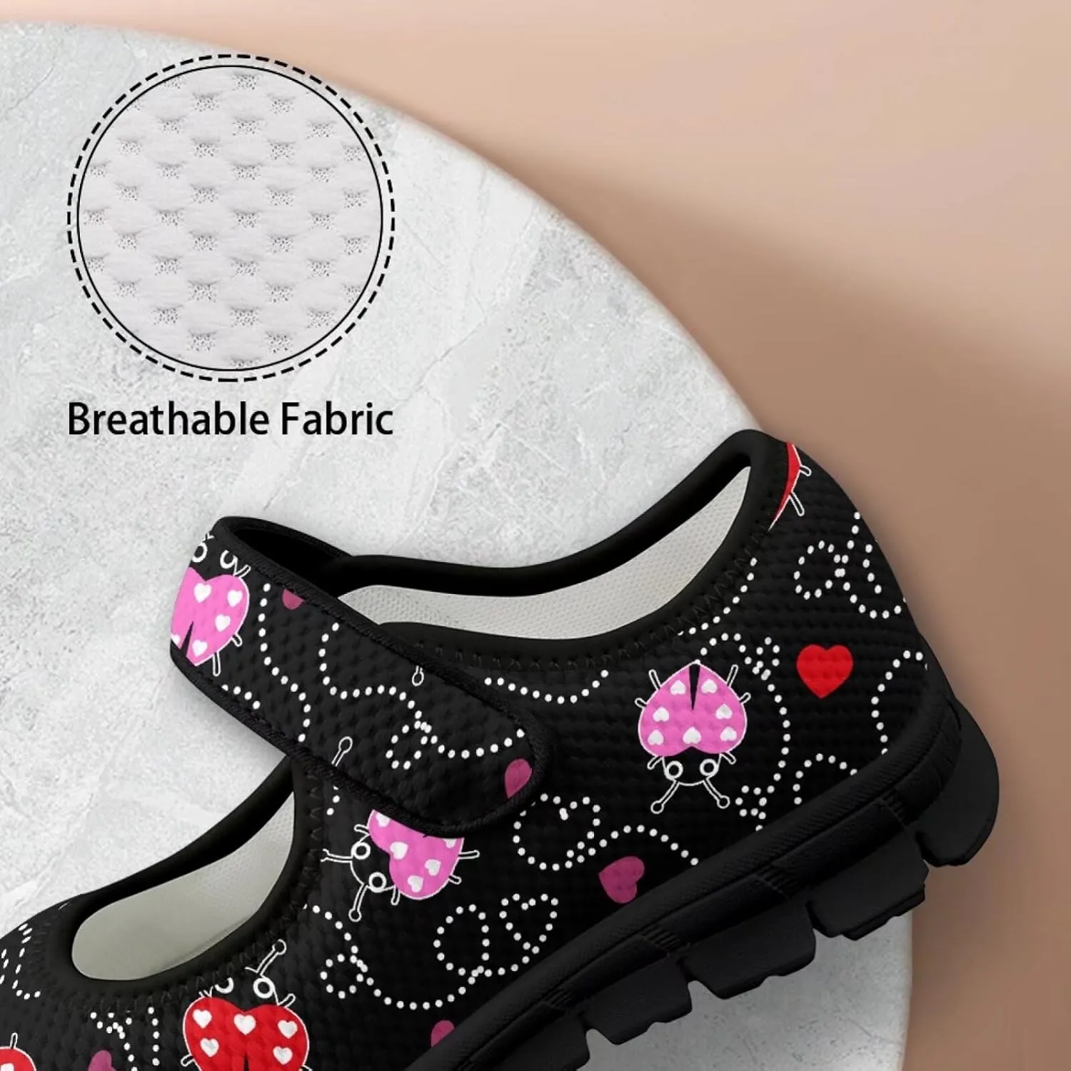 chaqlin Women Flat Shoes Non Slip Sneakers Mary Jane Comfortable Mesh Walking Tennis Shoe Wide Toe Zero Drop Athletic Strap Sneaker