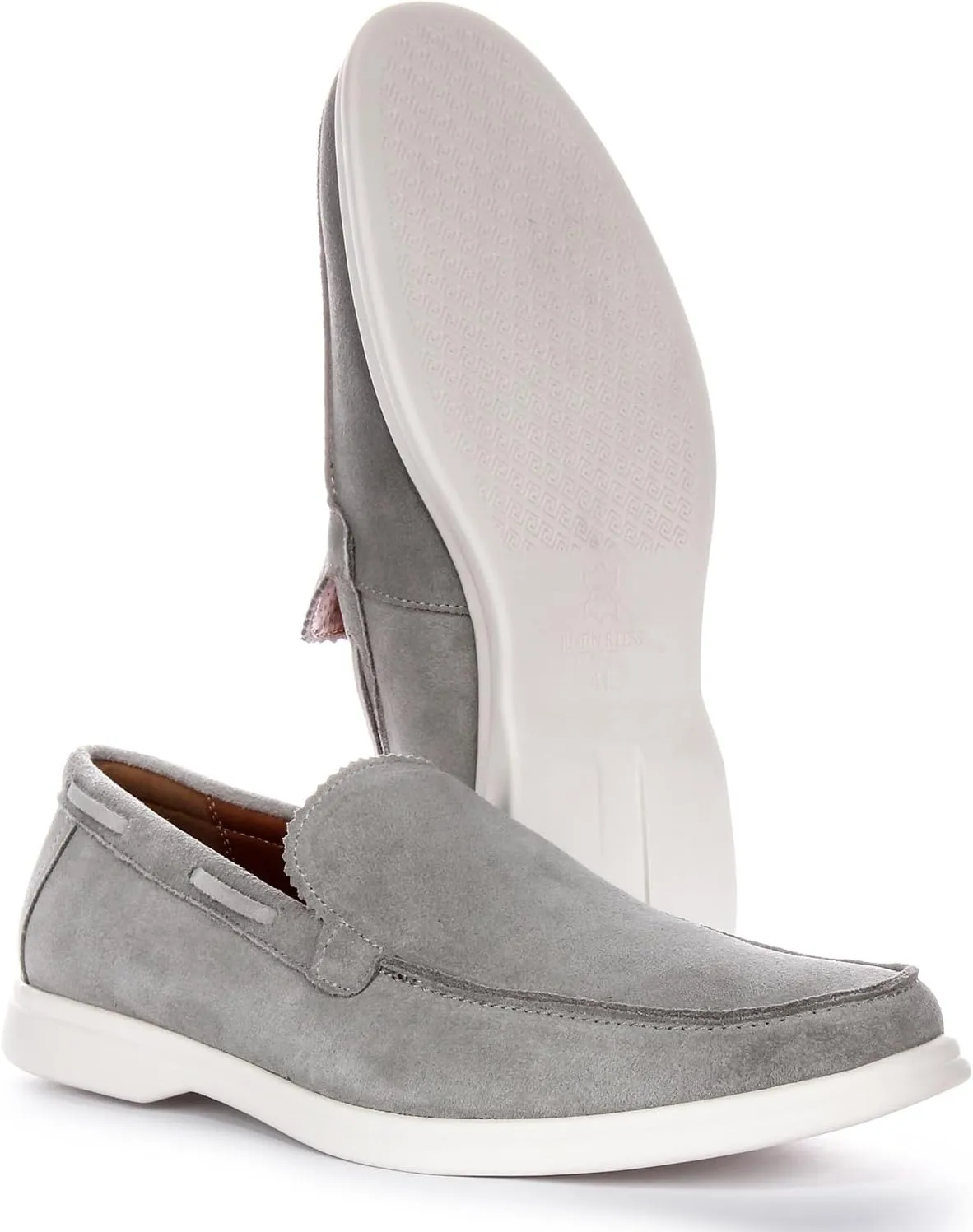 Charles Men's Suede Slip Smart Loafers, Soft Suede Leather, Casual & Smart-Casual Style