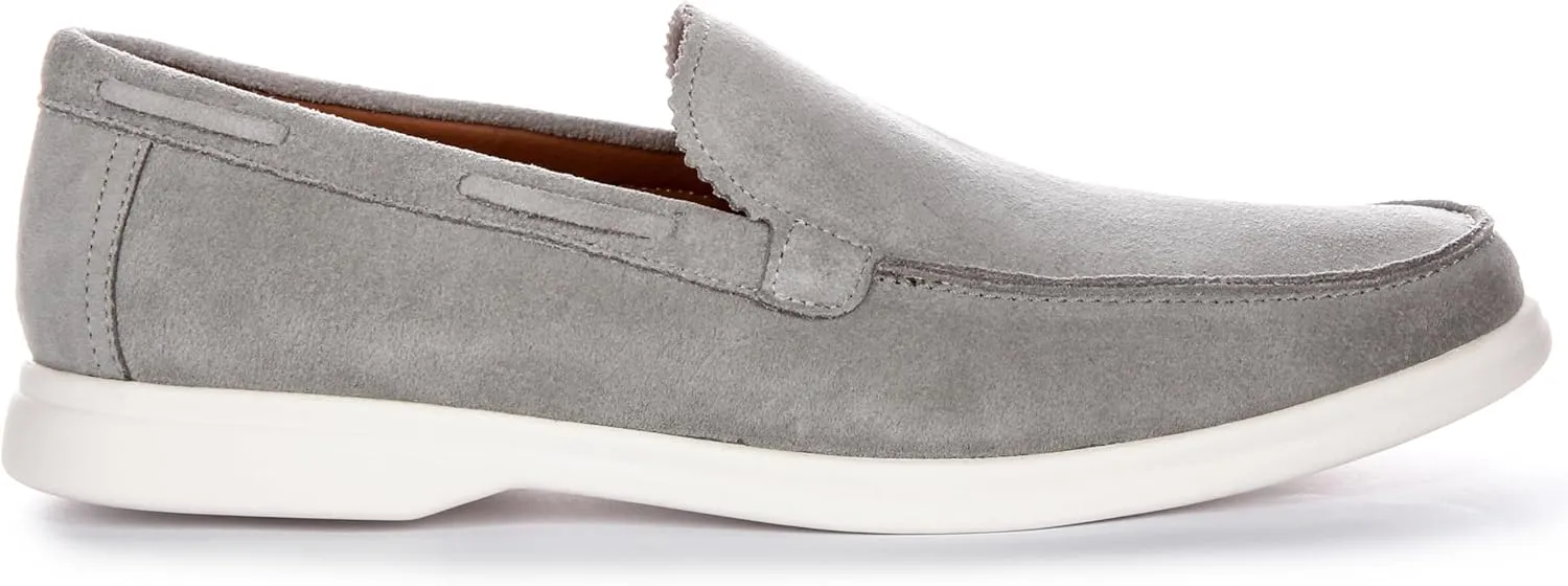 Charles Men's Suede Slip Smart Loafers, Soft Suede Leather, Casual & Smart-Casual Style
