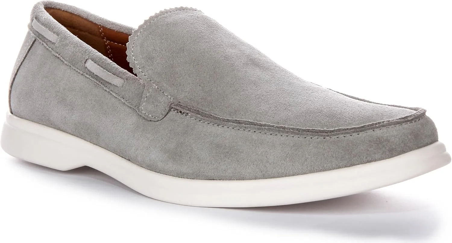 Charles Men's Suede Slip Smart Loafers, Soft Suede Leather, Casual & Smart-Casual Style